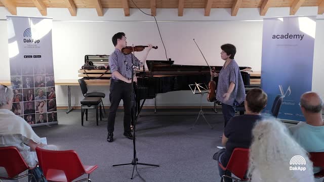 BACH, J.S.: Violin Sonata No. 2, BWV 1003 (excerpts) (Masterclass with Mihaela Martin) (M. Martin, Timothy Chooi)