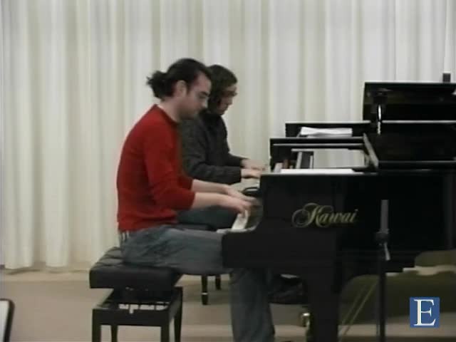 MOZART, W.A.: Sonata for 2 Pianos, K 448: I. Allegro con spirito (Masterclass with Menahem Pressler) (Duo del Valle)