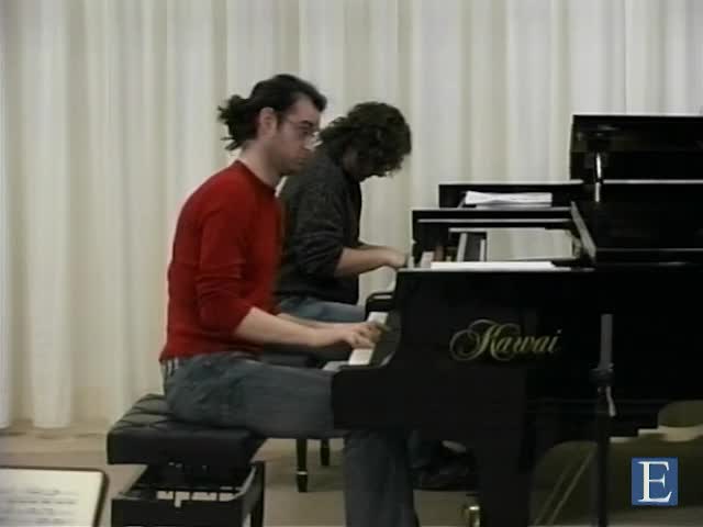 MOZART, W.A.: Sonata for 2 Pianos, K 448: II. Andante (Masterclass with Menahem Pressler) (Duo del Valle)