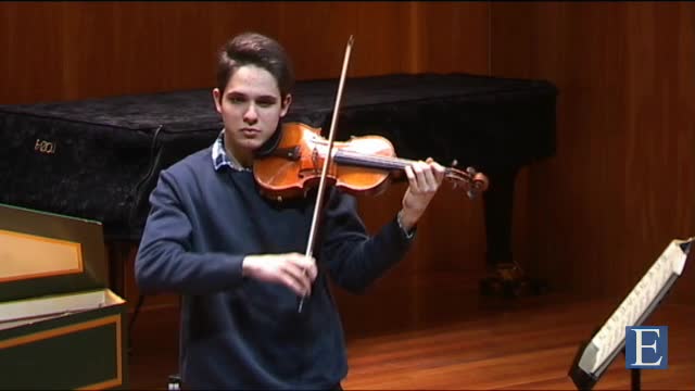 BACH, J.S.: Violin Partita No. 1: II. Double (Masterclass with Marco Rizzi) (Comesana Barrera)