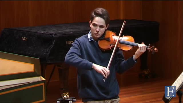 BACH, J.S.: Violin Partita No. 1, BWV 1002: III. Courante (Masterclass with Marco Rizzi) (Comesa?a Barrera)