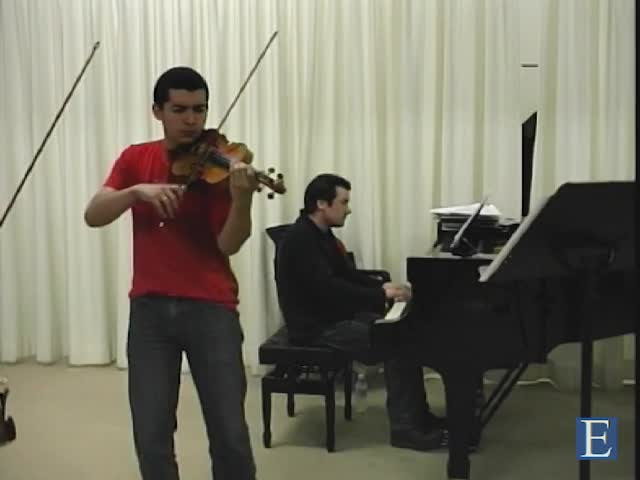 BEETHOVEN, L. van: Violin Sonata No. 4: II. Andante scherzoso (Masterclass with Joseph Silverstein) (Gonzalez Suarez, Gifford)